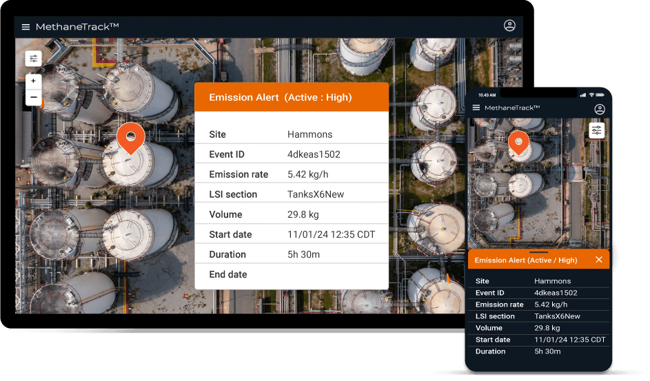 MethaneTrack Screenshot