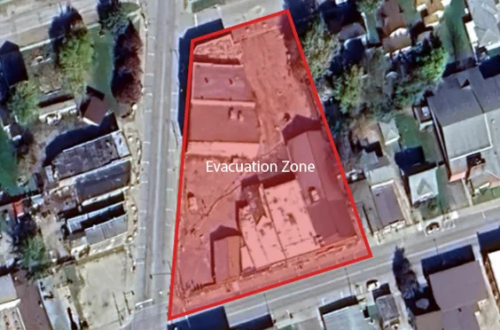 Wheatley Case Study Evacuation Zone