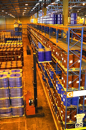 Propane Forklift Leak Warehouse